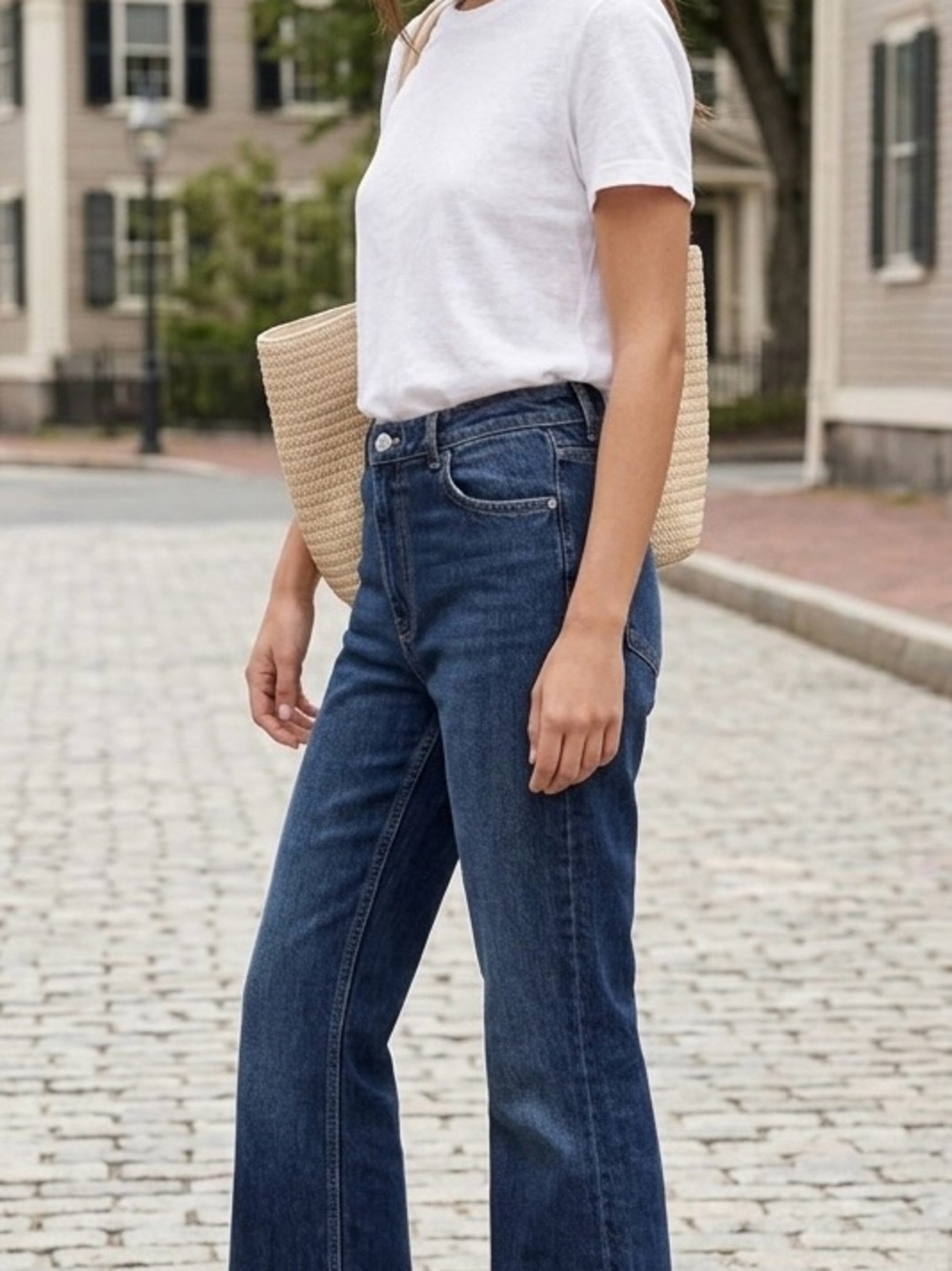 Zara High-Rise Flare Jeans | Dark Wash Denim